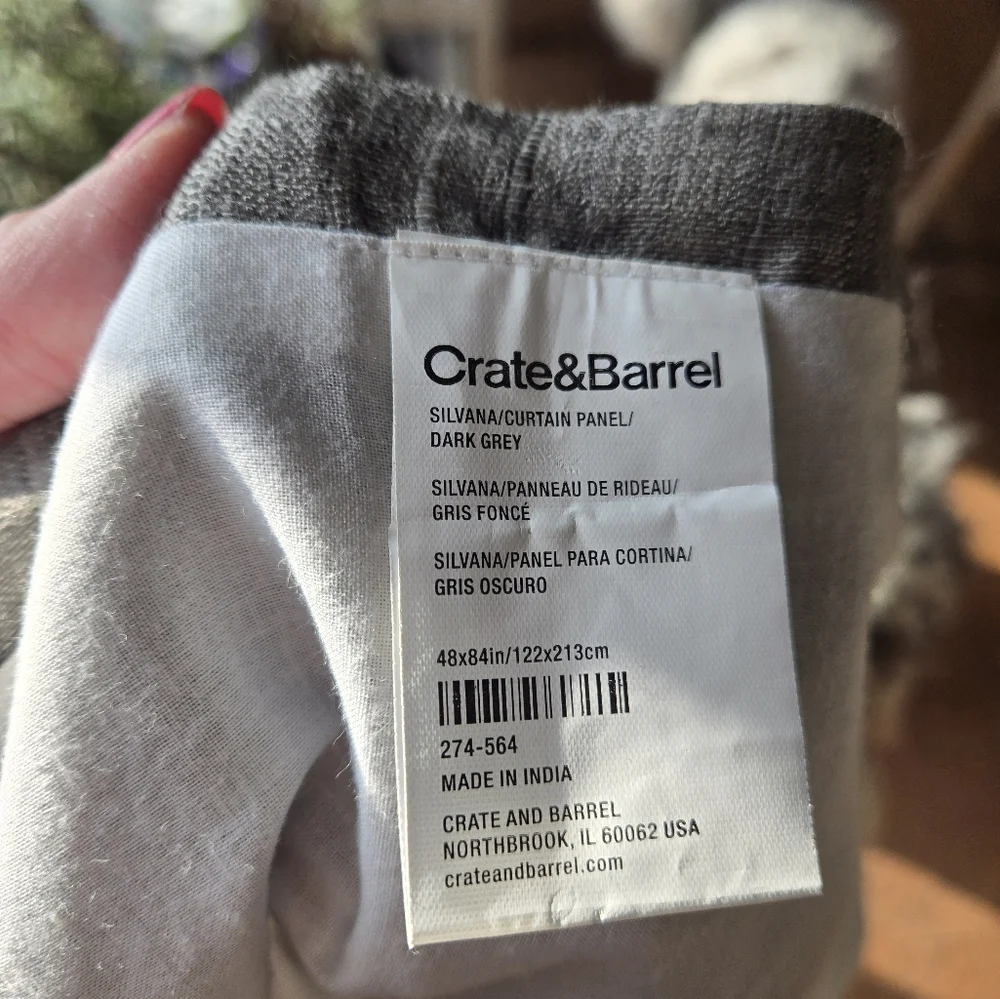 Crate & Barrel silvana curtains